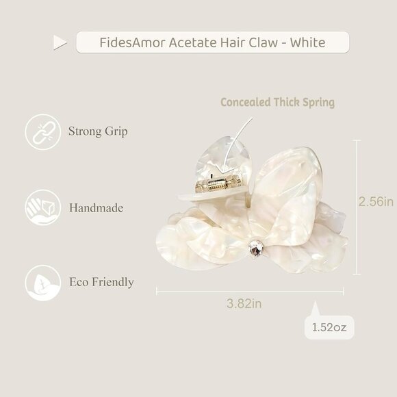 Flower Hair Claw Clips Acetate Large Hawaiian Hair Clips for Women main image 6